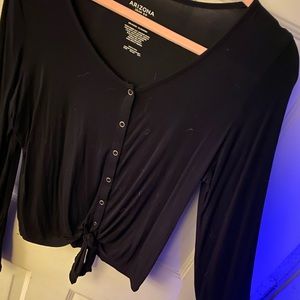 Tie front blouse